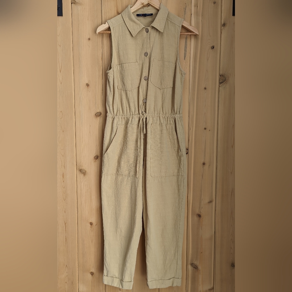 100% Cotton Sleeveless Jumpsuit